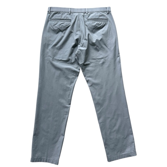 LAUREN RALPH LAUREN Men's Gray Chino Pants Size 33x30 Elastic Waist Stretch - Picture 4 of 6